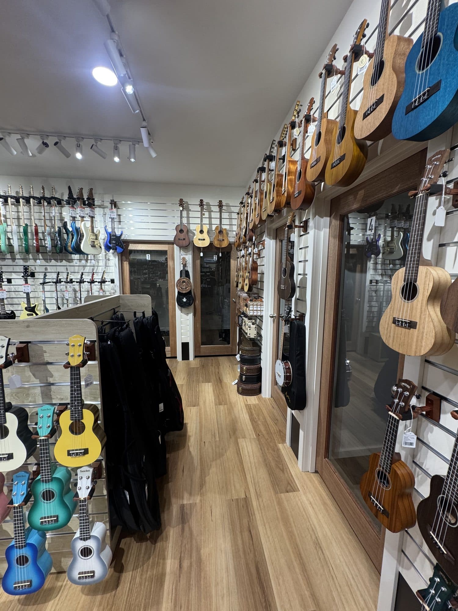 Display walls in the finished store
